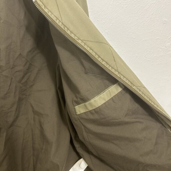 Lucky Brand Quilted Bomber Jacket Men's Military Green Zip Vintage Y2K Size XXL - Picture 7 of 12